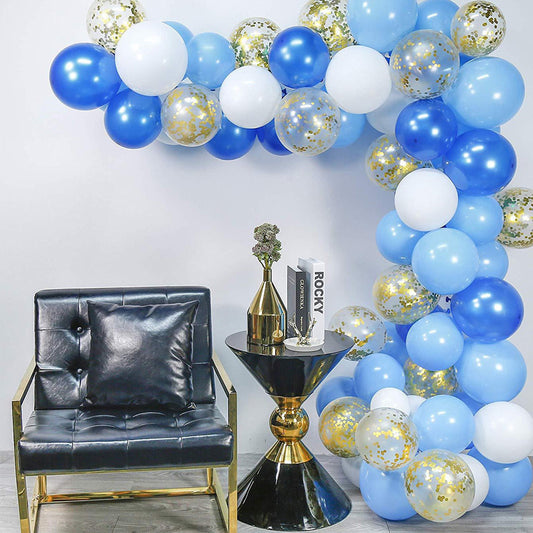 Ballongirlande Macaron Blau & Rosa – Ansicht 1