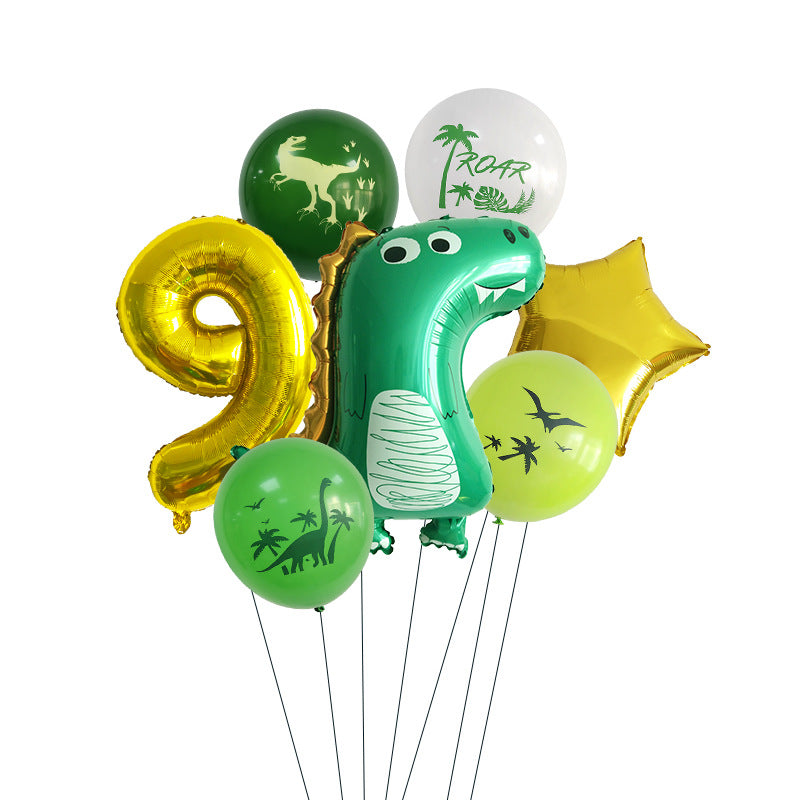 Dinosaurier Party-Set mit Ballons und Partygeschirr – Ansicht 14