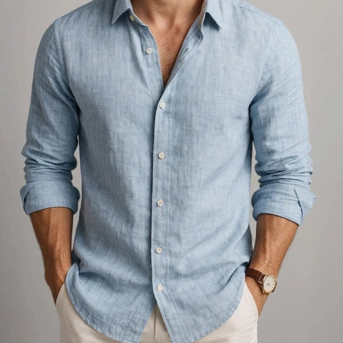 Basic Langarmshirt Herren