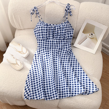 Blumenprint A-Linien Sommerkleid – Tailliertes Casual Kleid Damen – Ansicht 11
