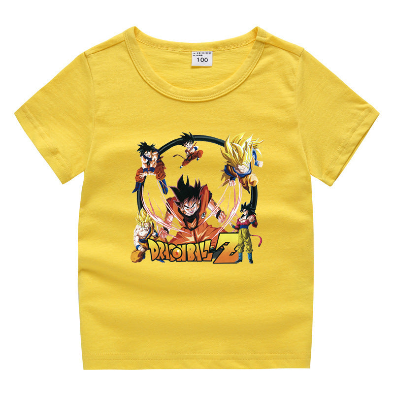 Children's summer short sleeved T-shirt