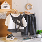 Children's long sleeved baby hoodie two-piece set