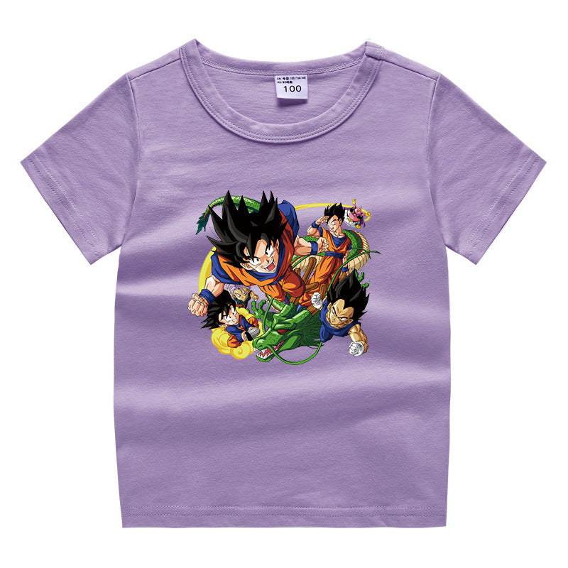 Dragon Ball Children's Summer Clothing Short Sleeves