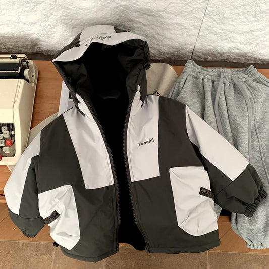 Warme Kinder-Steppjacke, winddicht
