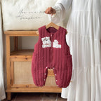 Boys Overalls with Long Sleeve Base Layer, Cartoon 3-Piece Set for Winter