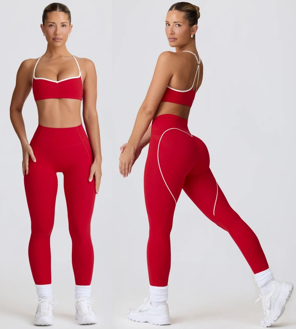 Yoga-Set Sport-Top und formende Hose