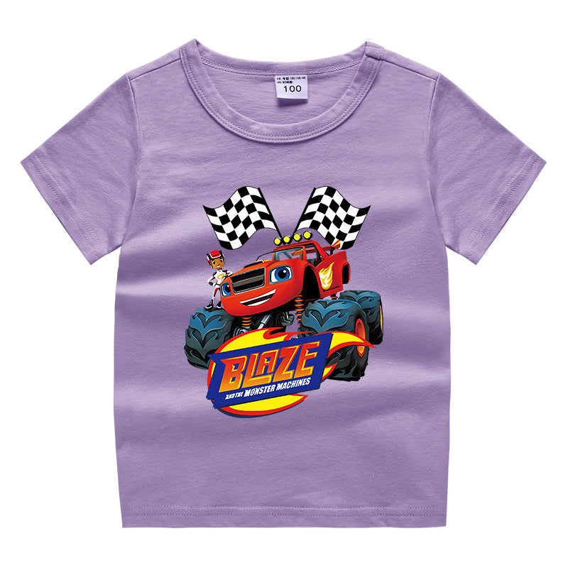 Children's summer short sleeved T-shirt