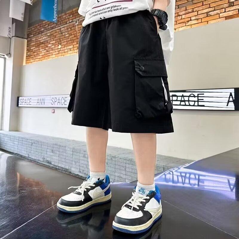 Casual Style Boys' Shorts, Lightweight Cargo Pants