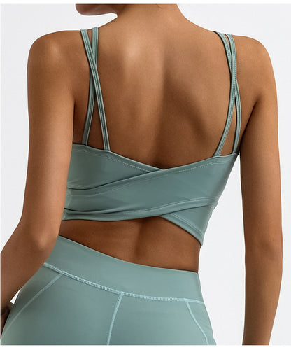Yoga-Tanktop mit Doppelträgern, schnelltrocknend