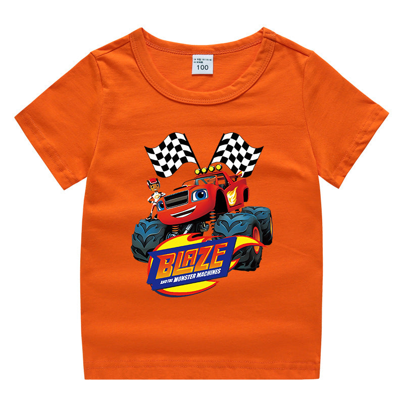 Children's summer short sleeved T-shirt