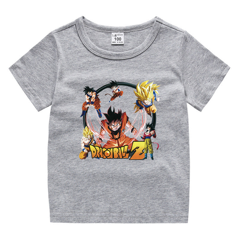 Children's summer short sleeved T-shirt