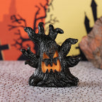 Halloween Decoration Resin Tree Spirit LED Light-Up Resin Ornament Creative Halloween Gift
