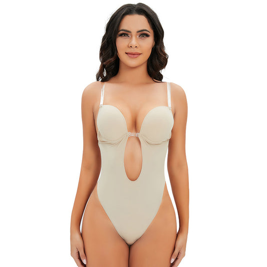 Formender Bodysuit mit BH-Polster, Bauchkontrolle, rückenfrei