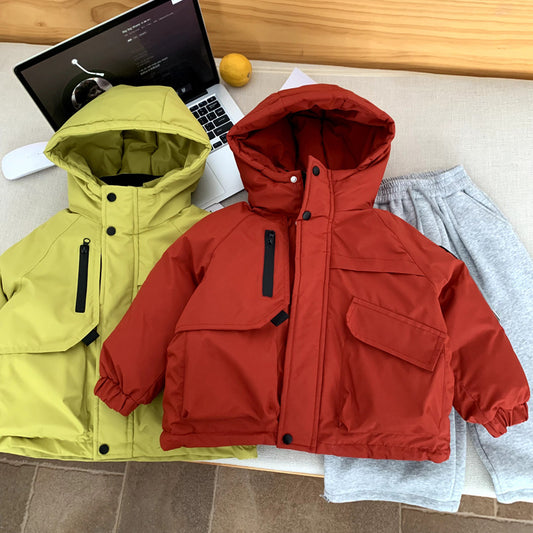 3-in-1 Mädchen-Winterjacke, warm gefüttert