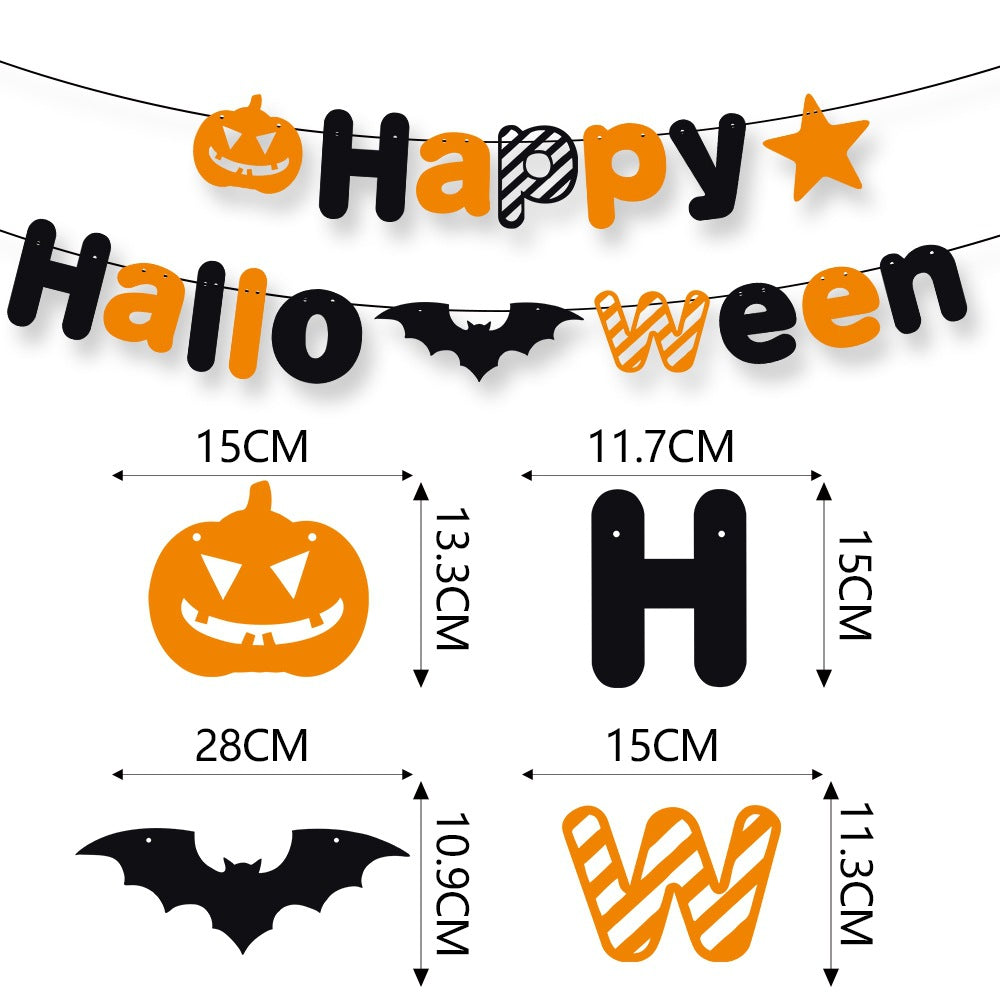 New Halloween Festival Party Decoration Banner, Ghost Festival Happy Halloween Banner