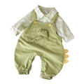 Overalls and Shirt Two-Piece Set Baby Fall Dinosaur Outfit Top