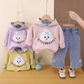 Children's Spring and Autumn Clothing Baby Cartoon Hoodie Two Piece Set