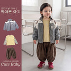Jacket T-Shirt Corduroy Pants  Stylish 3-Piece Set