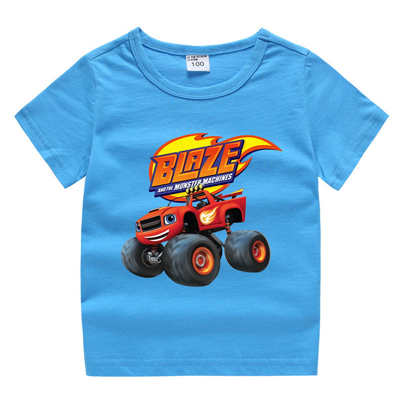 Children's summer short sleeved T-shirt