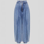 High waisted zipper leg tied jeans for women