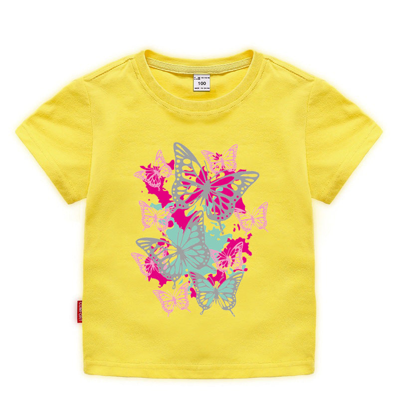 Children's summer short sleeved T-shirt