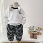 Two piece set of children's spring and autumn casual hoodie