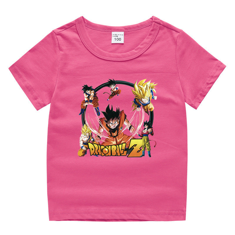Children's summer short sleeved T-shirt
