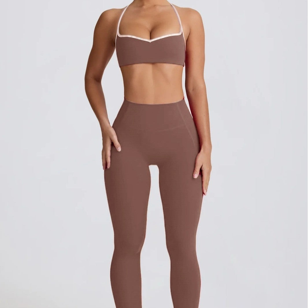 Yoga-Set Sport-Top und formende Hose