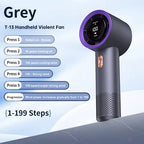 6 Fan Handheld High Speed Fan Mini Portable AC 199 Level Adjustable Personal Cooler for Travel Gym Outdoor