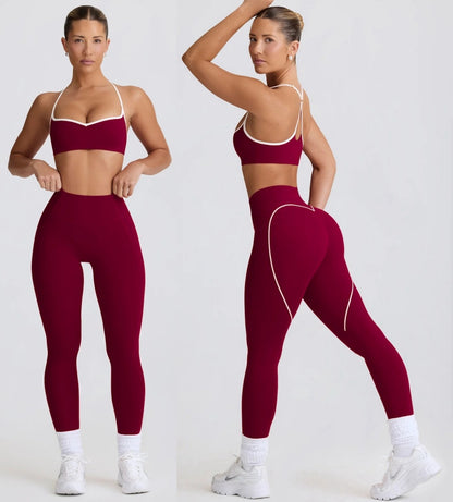 Yoga-Set Sport-Top und formende Hose