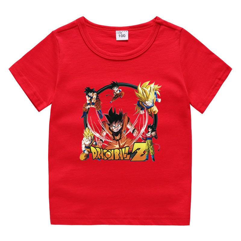 Children's summer short sleeved T-shirt