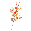 Halloween Decorations Autumn Maple Leaf Pumpkin Stem Flower Bouquet Home Party Decoration