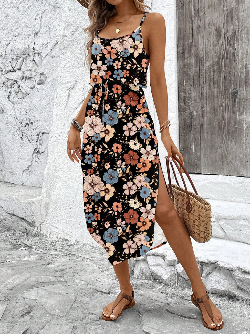 Bedrucktes Camisole-Kleid