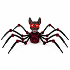 Halloween Spider Head Decoration Toy Prop for Home Decor, Hanging Ghost Pumpkin Light, Horror Decoration