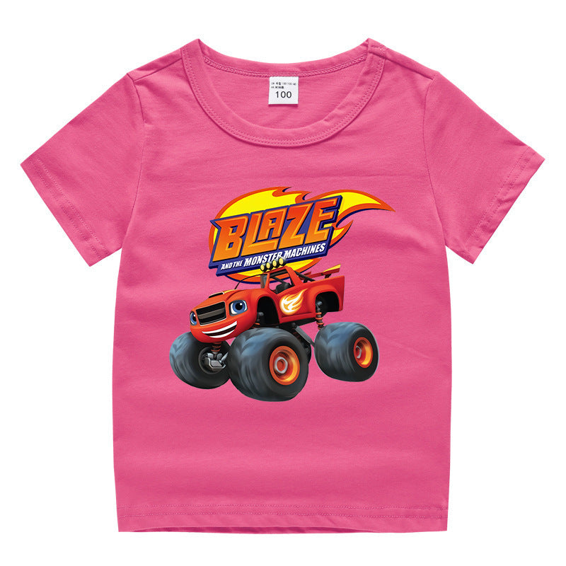Children's summer short sleeved T-shirt