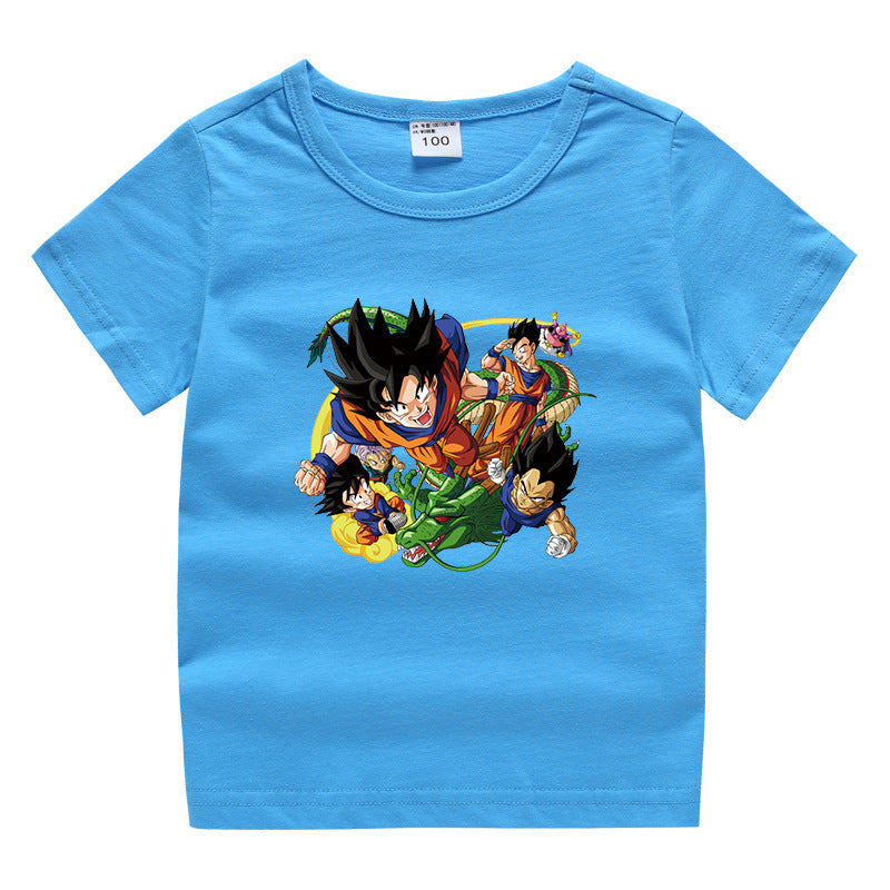 Dragon Ball Children's Summer Clothing Short Sleeves