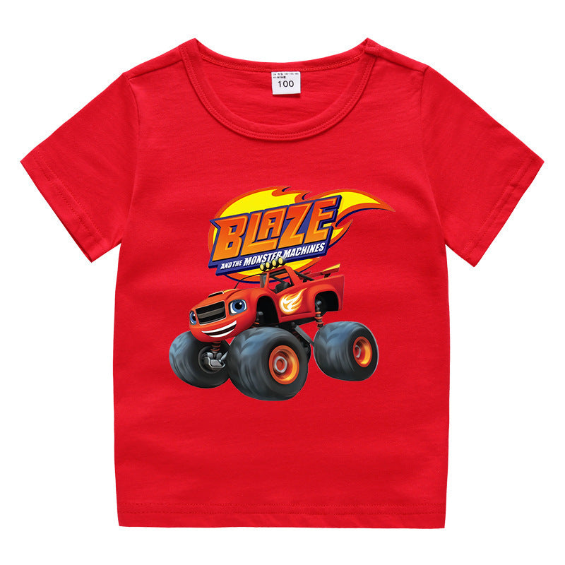 Children's summer short sleeved T-shirt
