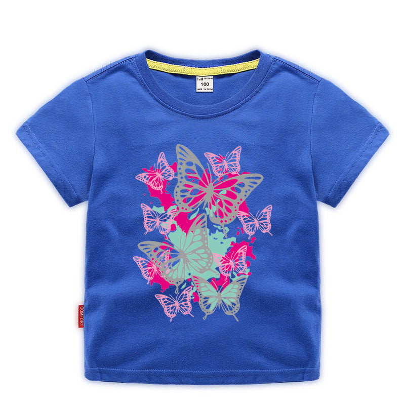 Children's summer short sleeved T-shirt
