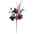 Halloween Decoration Ins Horror Pumpkin Maple Leaf Eyeball Flower Branch Insert Home Party Ornament