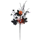 Halloween Decoration Ins Horror Pumpkin Maple Leaf Eyeball Flower Branch Insert Home Party Ornament