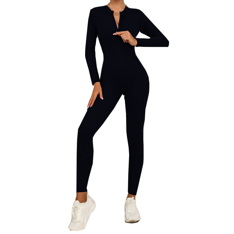 Yoga-Jumpsuit Herbst/Winter, langarm