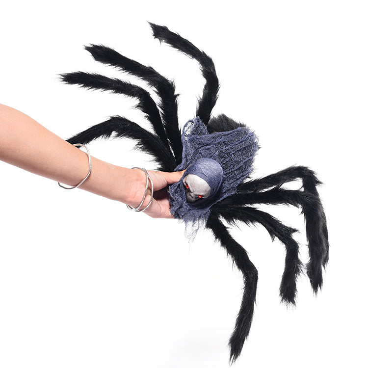 Halloween Decoration Supplies Ghost Head Spider Black Haunted House Bar Decoration Skull Props