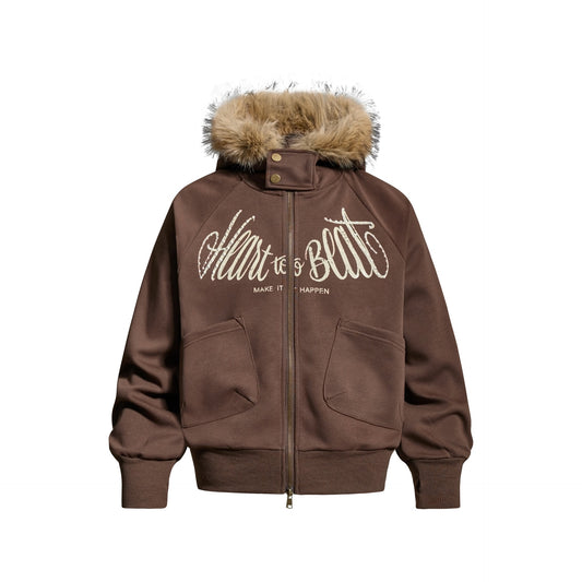 Jacke Herren mit Schulterschnalle, Übergangsjacke