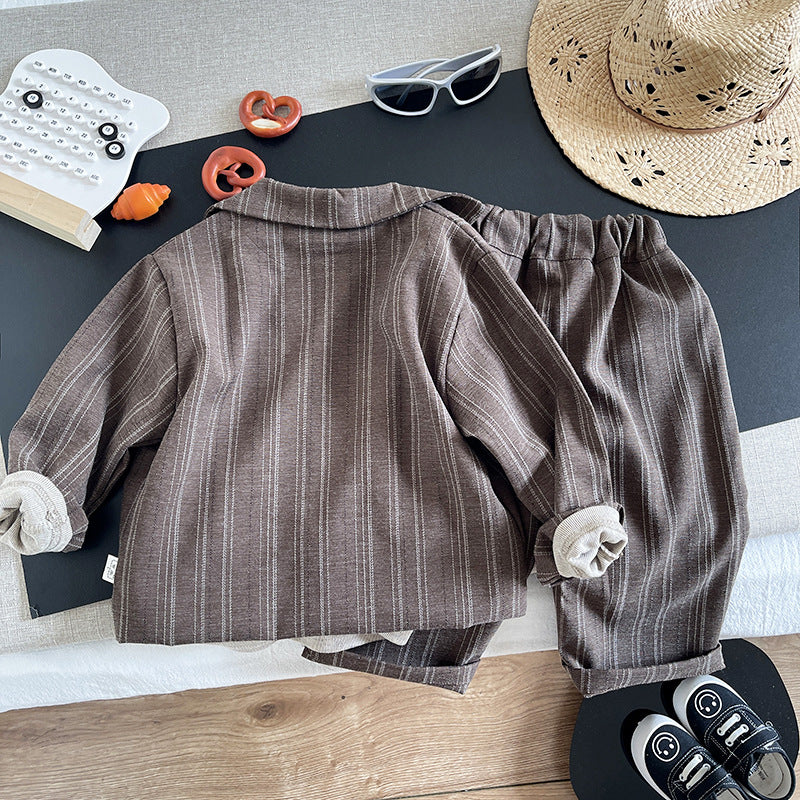 Baby Spring and Autumn Suit Long Sleeve Three Piece Set