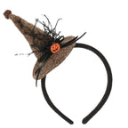 Halloween Decoration Pumpkin Witch Hat Classic Spider Web Witch Hat Headband Hair Accessory