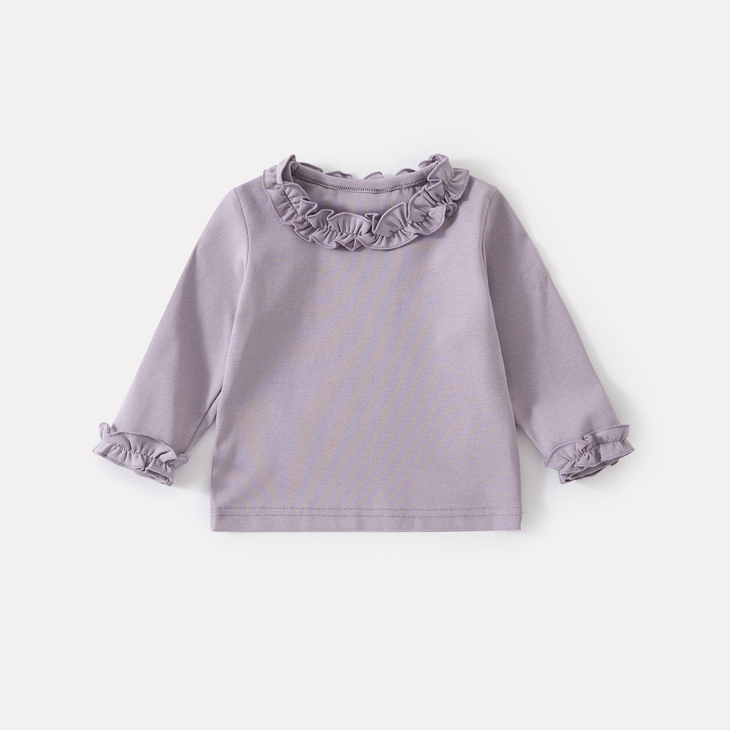 Long Sleeve Bodysuit with Bow Print Knit Overalls Set for Autumn