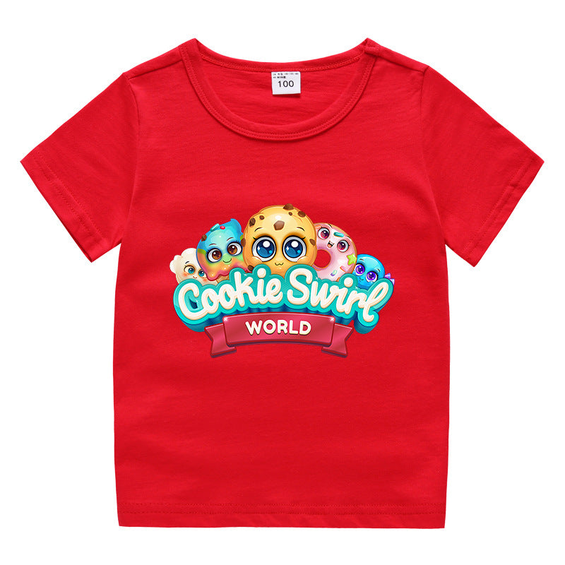 Children's summer short sleeved T-shirt