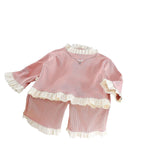 Children's Baby Girl Lace Long Sleeve Two Piece Set