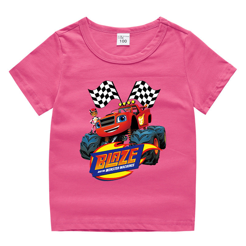 Children's summer short sleeved T-shirt