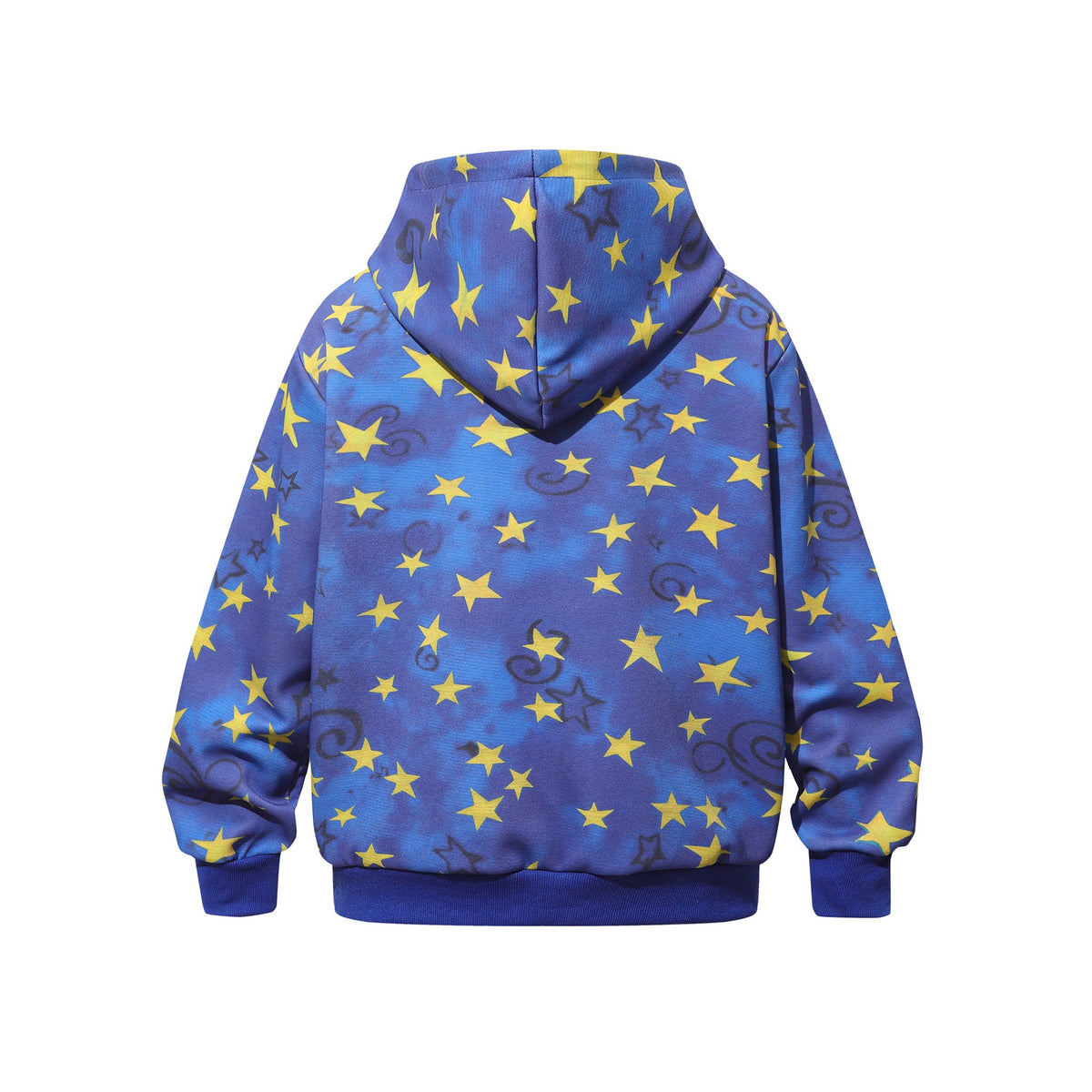 Batik-Hoodie mit Sternenprint